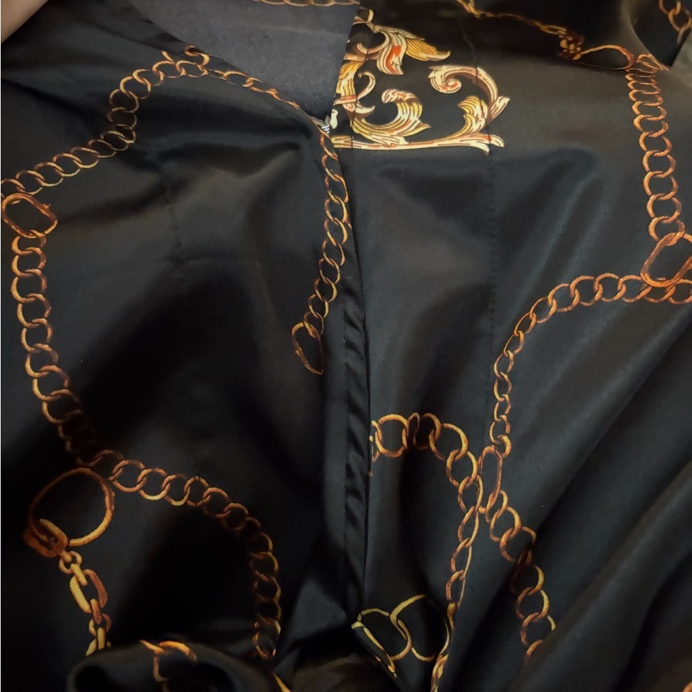 Buddy Love Black and Gold Chain Blouse - Picture 8 of 9